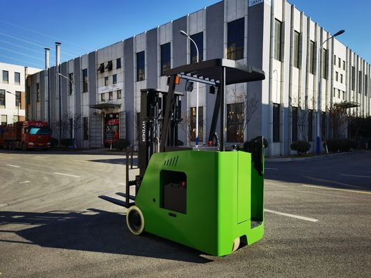 500mm Load Center Battery Powered Sit Down Stacker HTF20 Electric Reach Truck Forklift