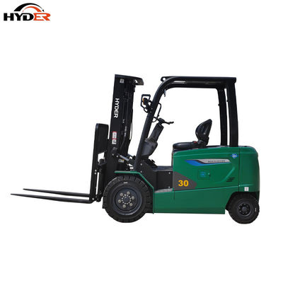 Long Battery Life Electric 3ton 3000kg Four Wheel Forklift Truck with LiFePO4 Battery