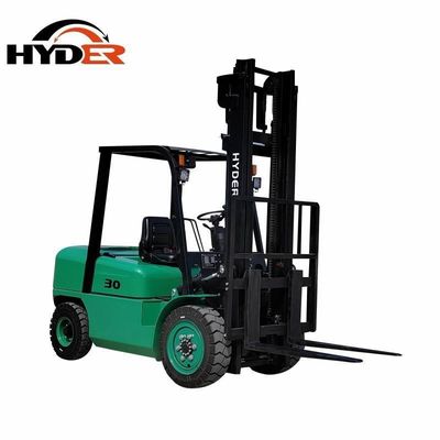 275.00cm * 123.00cm * 211.00cm Package Size 3tons 270ah CE Certificate Electric Forklift