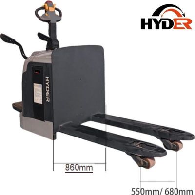 Energy Saving HTE25-S 2.5t Standing Pallet Jack Truck for Heavy Loads