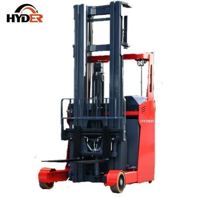 Htfz16 Electric Reach Truck Seated Type Warehousing Battery Operated Reach Forklift 1.6ton