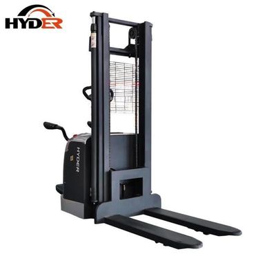 Load Capacity 2t Hyder High Configuration Standing on Electric Stacker From 3m to 5.5m