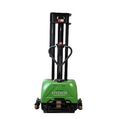 AC Motor 1ton 0.8m to 1.6m Loading Electric Self Lifting Stacker with Load Center 400