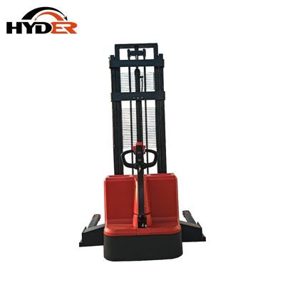 AC Motor Drive 1500kg Pallet Stacker for Material Handling Wide Straddle Leg Electric
