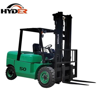 Durable 5000kgs Electric Forklift with Load Center 500mm and Mosfet/Pmsm Power Source