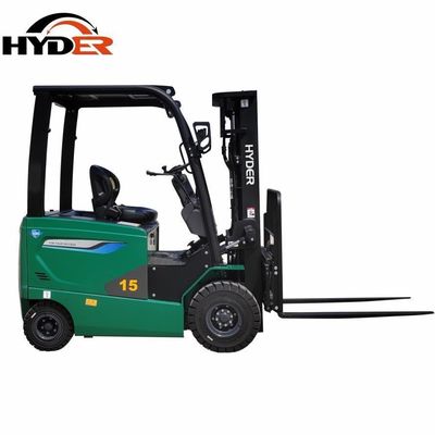 1500kgs 1.5tons Electric Forklift Cargo Storage Equipment with 2185*1120*2140mm Size