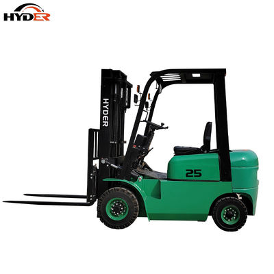 CPD25Z 2.5ton 6m Electric Forklift Truck with Lithium Battery Operated 4 times 4
