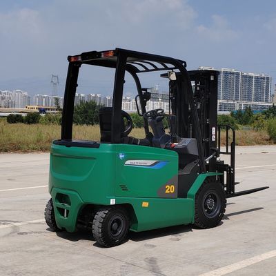 2000kg Four Wheel Lithium Battery Forklift Trucks with Tilt Control and On-Board Charger