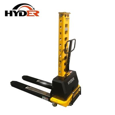 800mm Lift Height Semi Electric Self Lift Stacker 1ton 1000kg for Pallet Movement