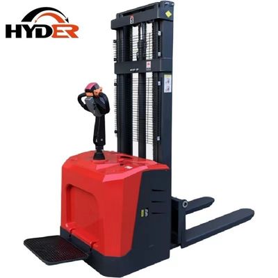1500kgs Load Capacity Platform Standing Stacker Forklift Truck for Load Center 500mm