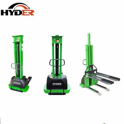 Semi Electric 300/500/700/1000kg Hyder Self Loading Stacker with 12V / 45ah Battery