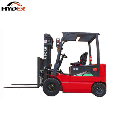 2.5t Four Wheels 3-6m Lifting Height Lithium Battery Forklift for Warehouse Operation