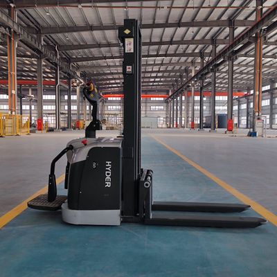 Warehouse Standing-on Electric Battery Stacker Forklift with 2.0ton Load Capacity