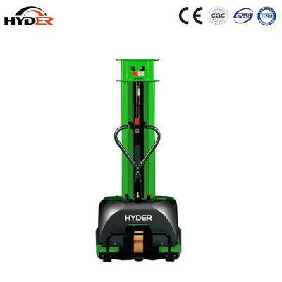 700K Lift height 800/1000/1300/1600mm Self Loading Electric Stacker Portable Forklift